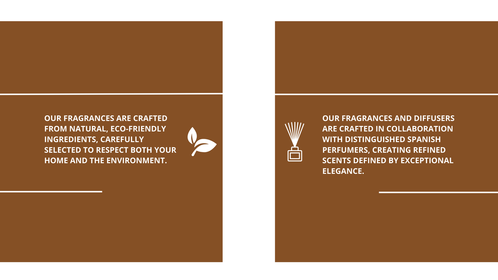 Boradoré luxury home fragrance collection with scented candles and interior perfumes in minimalist glass bottles
